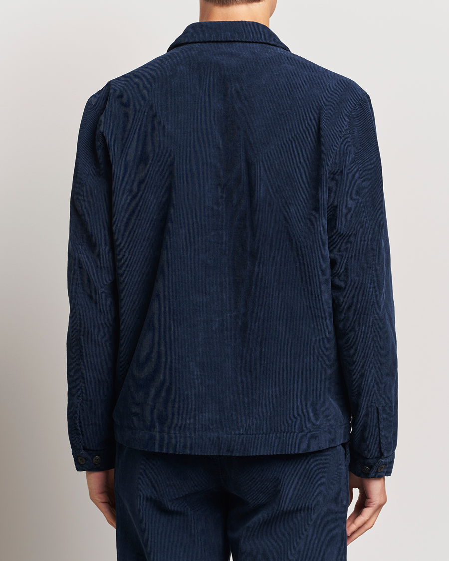 Herr | Jackor | Sunspel | Corduroy Harrington Jacket Navy