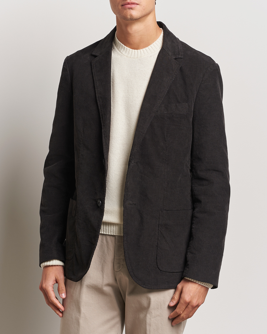 Herr | Kavajer | Sunspel | Relaxed Corduroy Blazer Coffee