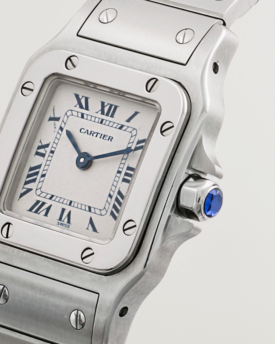 Herr | Cartier Pre-Owned Santos Galbée 1565 Silver | Cartier Pre-Owned | Santos Galbée 1565 Silver