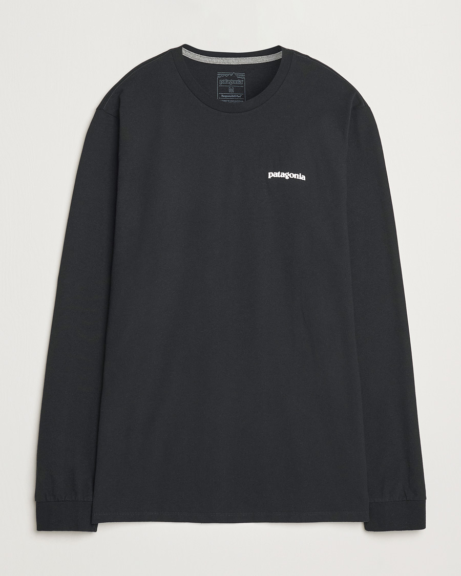 Herr | T-Shirts | Patagonia | P-6 Logo Responsibili LS T-Shirt Black
