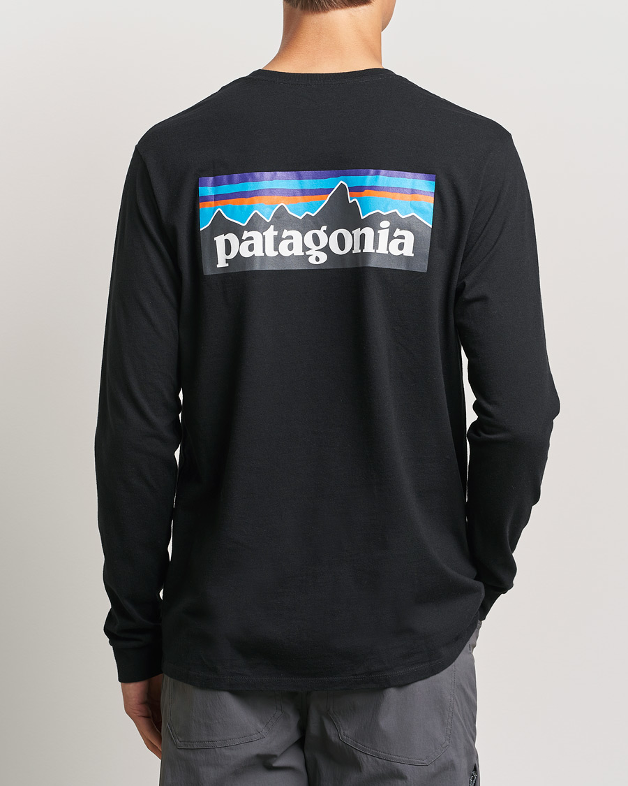 Herr | T-Shirts | Patagonia | P-6 Logo Responsibili LS T-Shirt Black