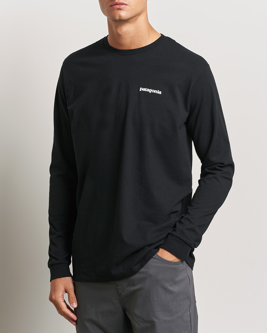 Herr | T-Shirts | Patagonia | P-6 Logo Responsibili LS T-Shirt Black