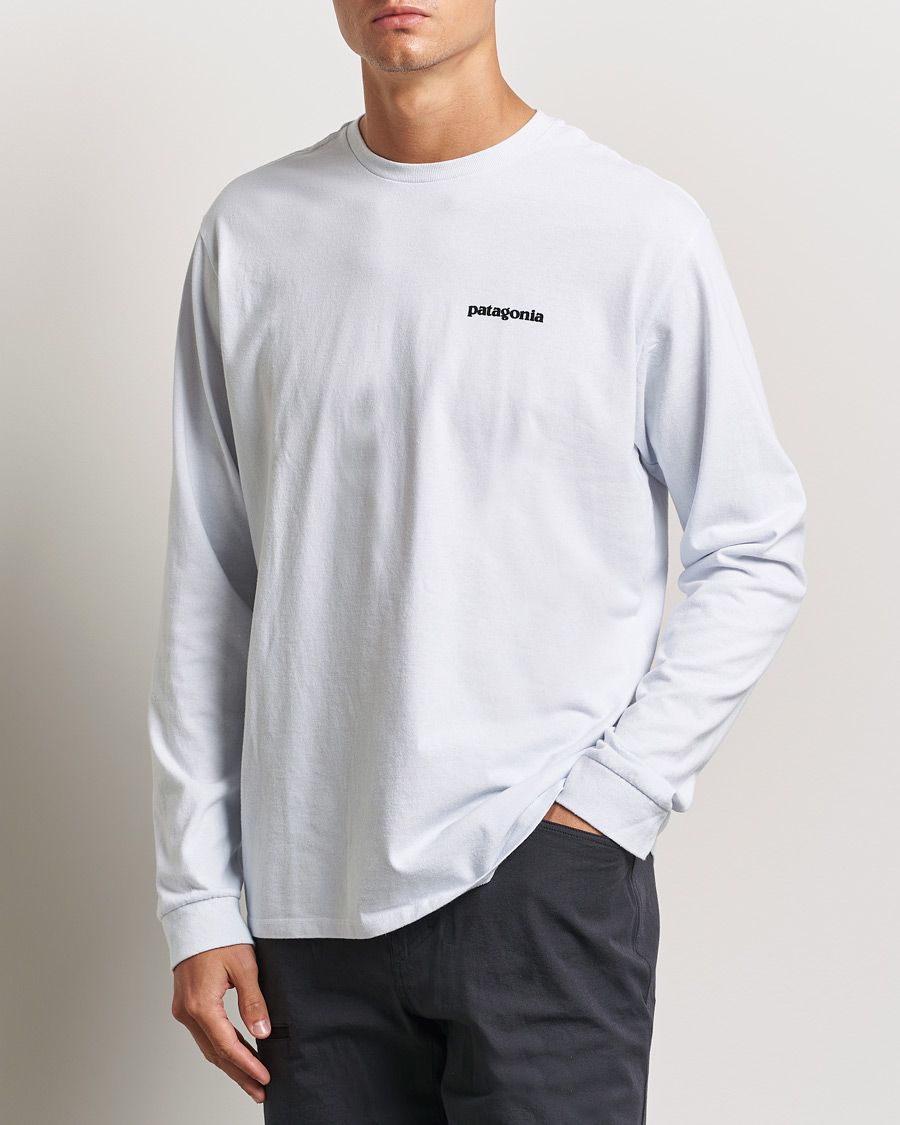 Herr | T-Shirts | Patagonia | P-6 Logo Responsibili LS T-Shirt White