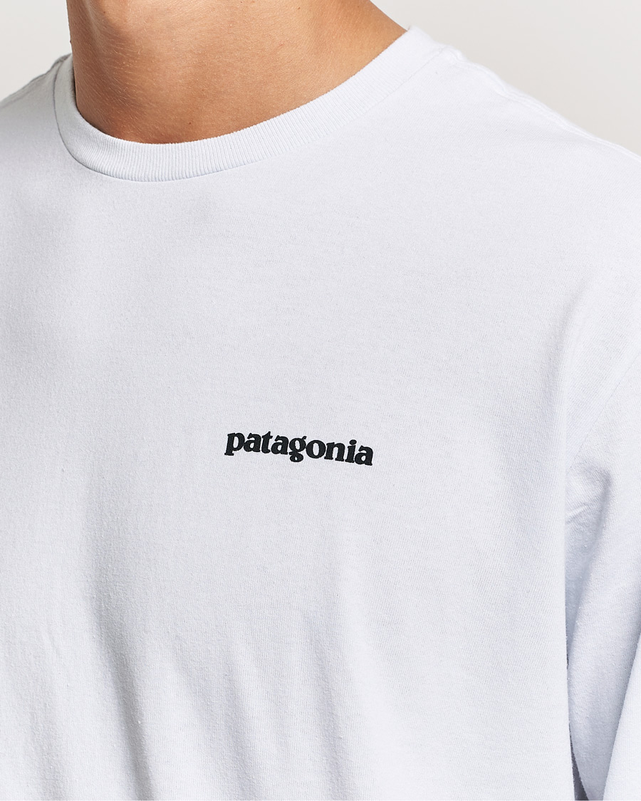 Herr | T-Shirts | Patagonia | P-6 Logo Responsibili LS T-Shirt White