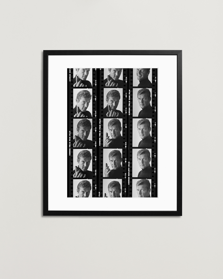 Herr | Tavlor | Sonic Editions | Framed Roger Moore Contact Sheet