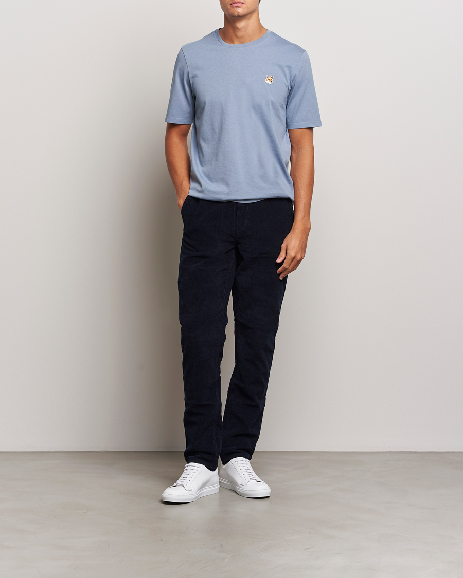 Herr | T-Shirts | Maison Kitsuné | Fox Head T-Shirt Moonlight Blue