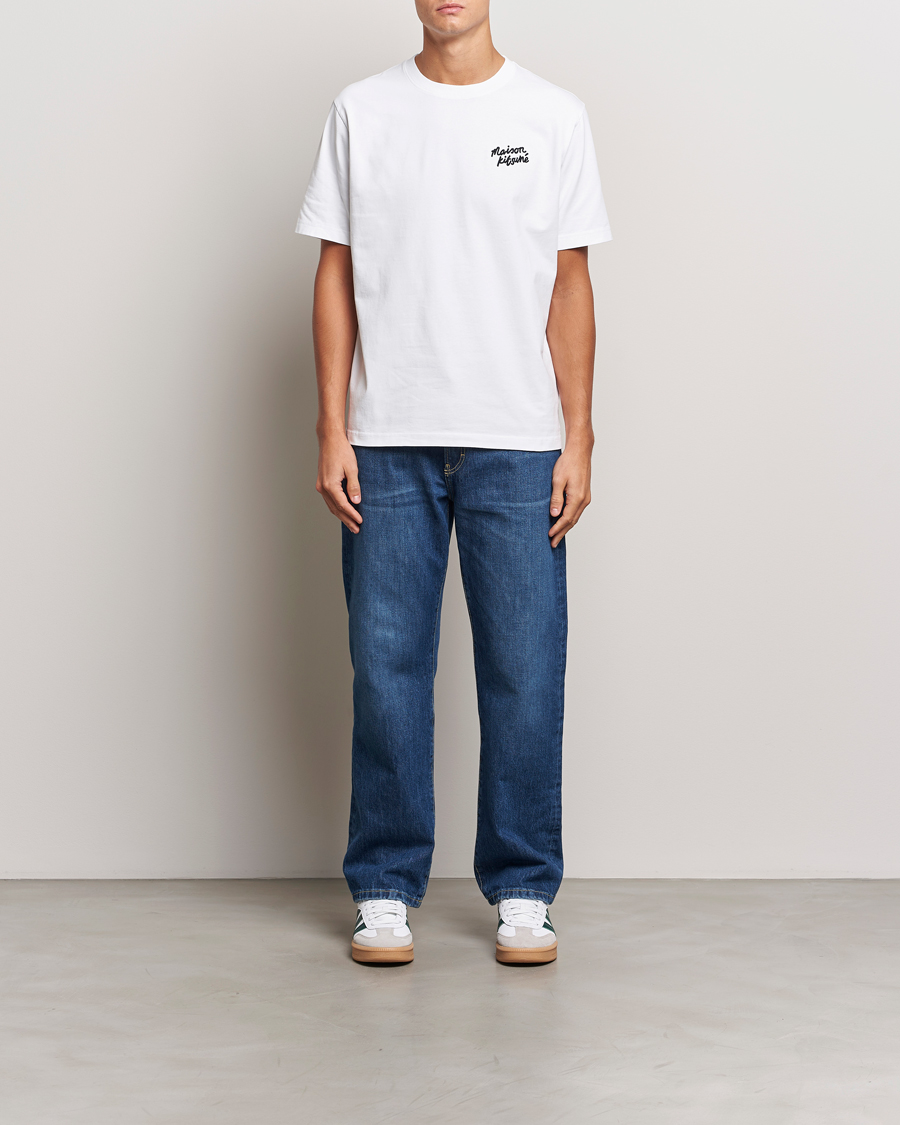 Herr | T-Shirts | Maison Kitsuné | Mini Handwriting T-shirt White