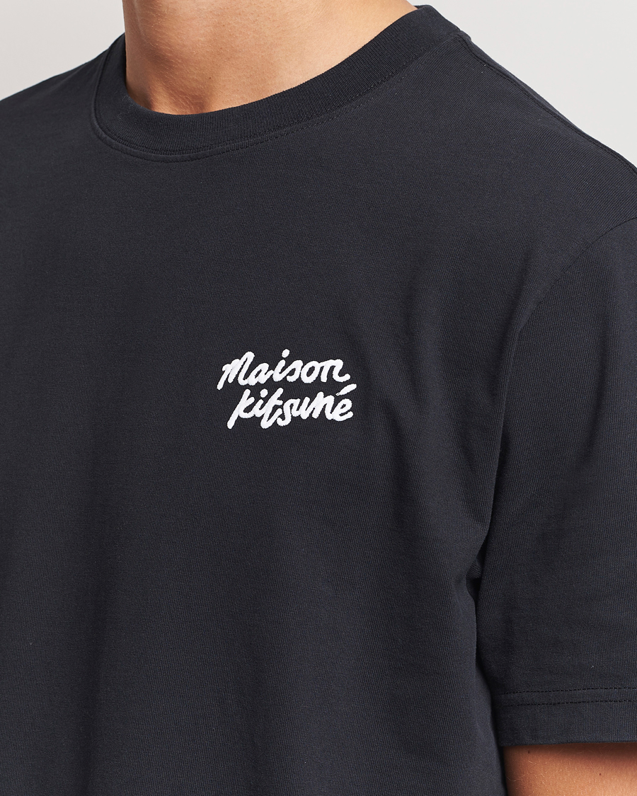 Herr | T-Shirts | Maison Kitsuné | Mini Handwriting T-shirt Black