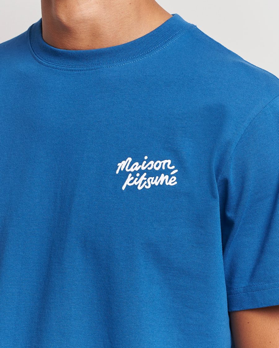 Herr | T-Shirts | Maison Kitsuné | Mini Handwriting T-shirt Celestial Blue