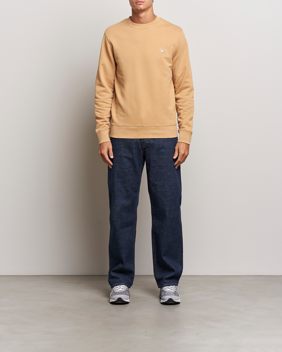 Herr | Tröjor | Maison Kitsuné | Chillax Fox Sweatshirt Chamomile Beige