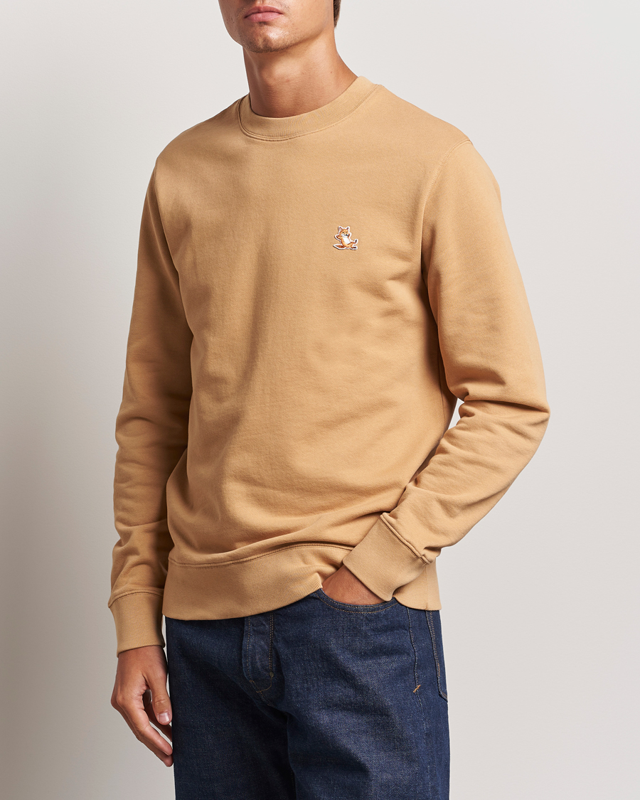 Herr | Tröjor | Maison Kitsuné | Chillax Fox Sweatshirt Chamomile Beige