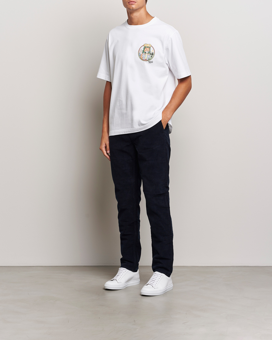 Herr | T-Shirts | Maison Kitsuné | Rambling Fox T-Shirt White