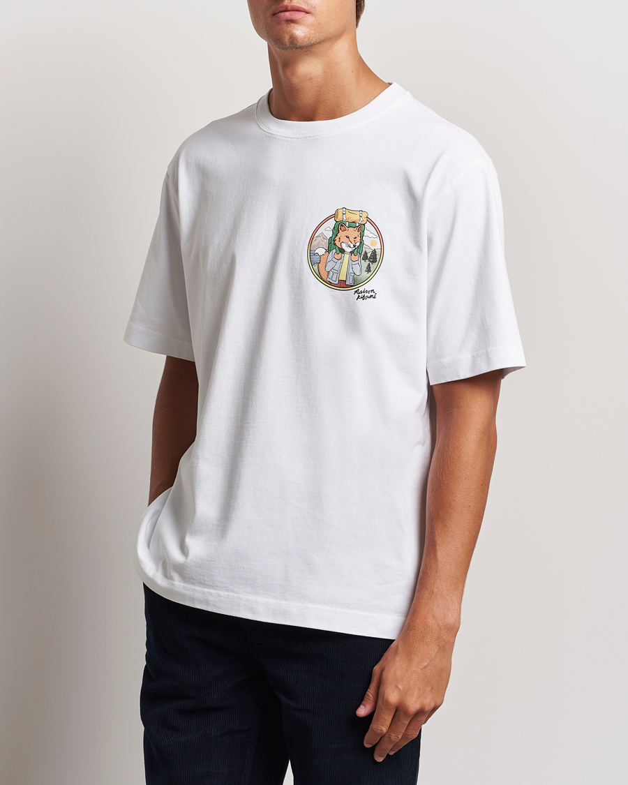 Herr | T-Shirts | Maison Kitsuné | Rambling Fox T-Shirt White