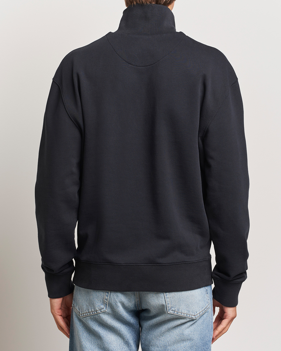 Herr | Tröjor | Maison Kitsuné | Fox Head Half Zip Sweatshirt Black