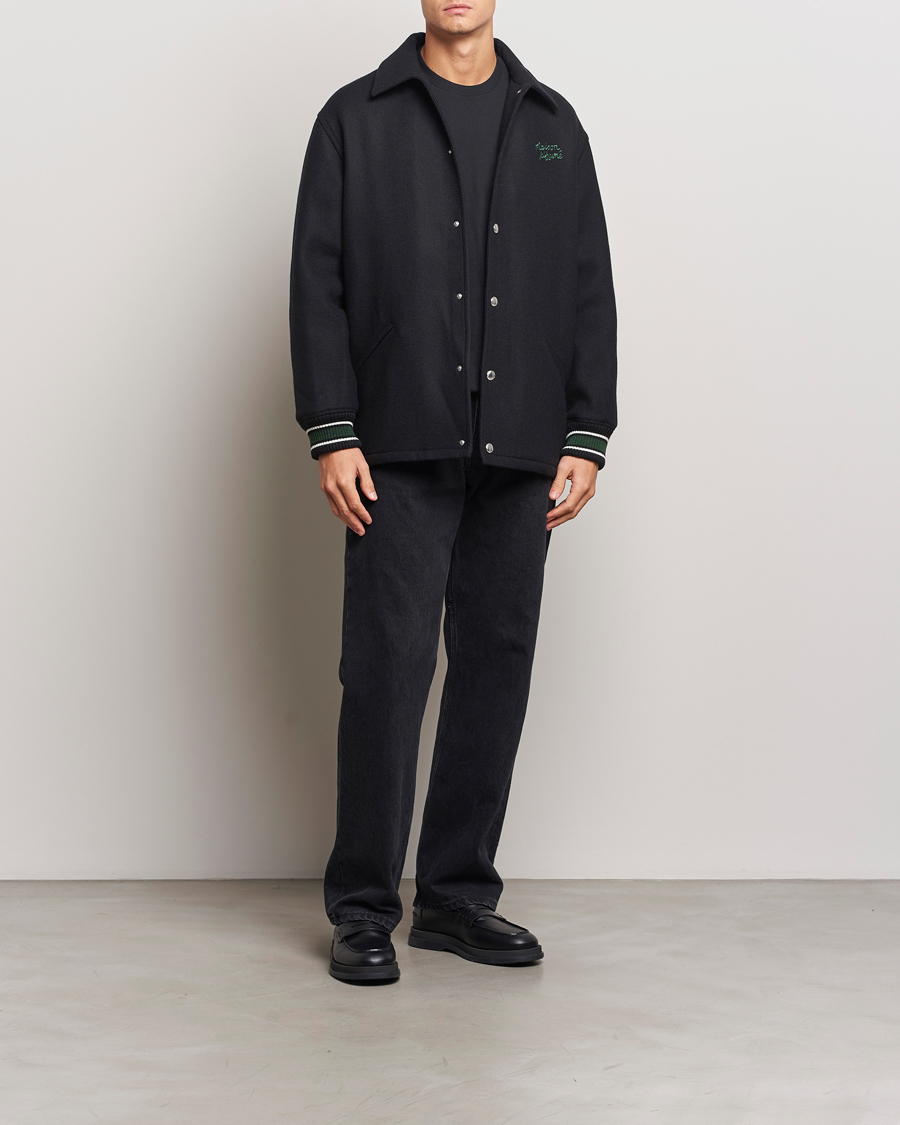 Herr | Jackor | Maison Kitsuné | Varsity Jacket Black