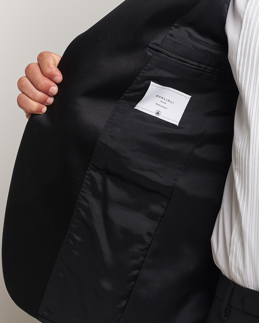 Herr | Boglioli Milano Single Breasted Tuxedo Black | Boglioli | Milano Single Breasted Tuxedo Black