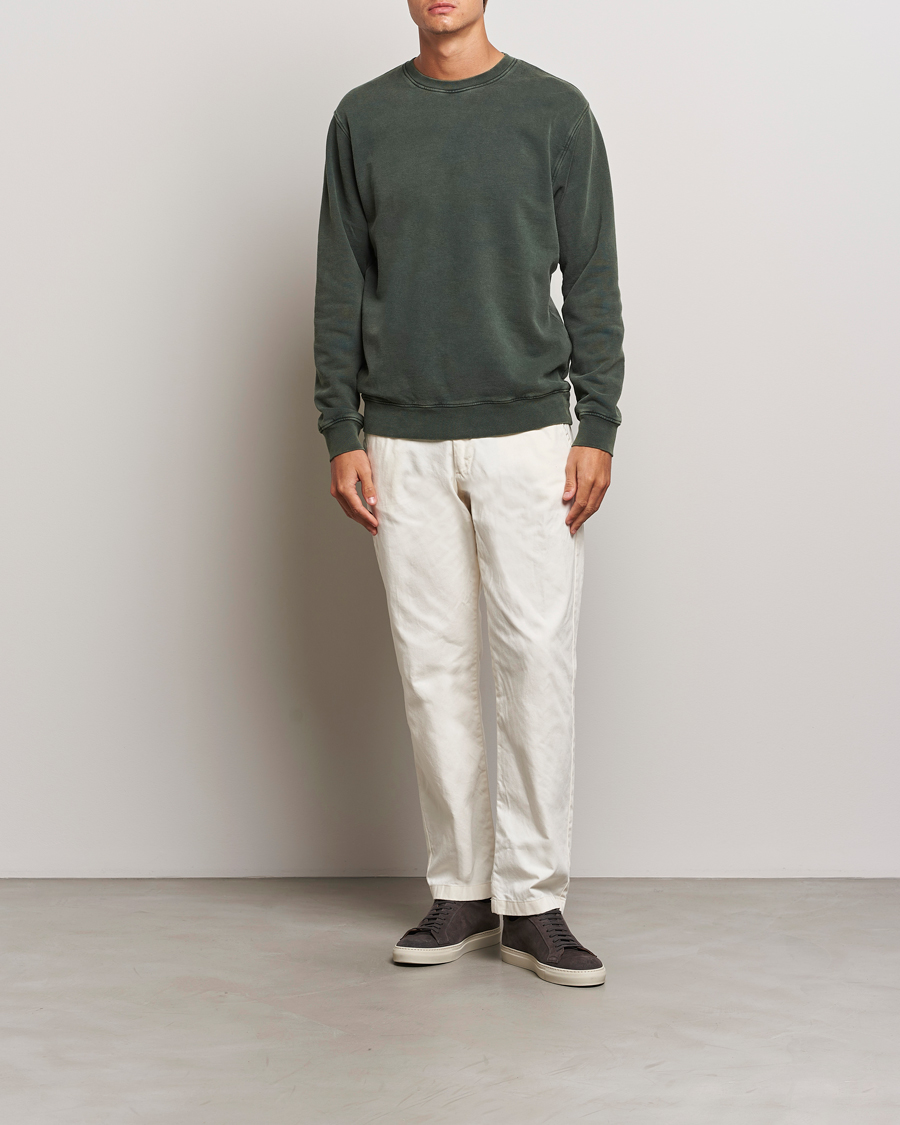 Herr | Tröjor | Colorful Standard | Classic Organic Crew Neck Sweat Midnight Forest