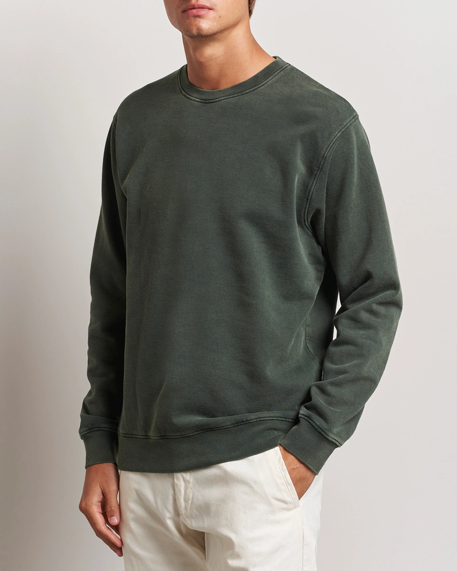 Herr | Tröjor | Colorful Standard | Classic Organic Crew Neck Sweat Midnight Forest