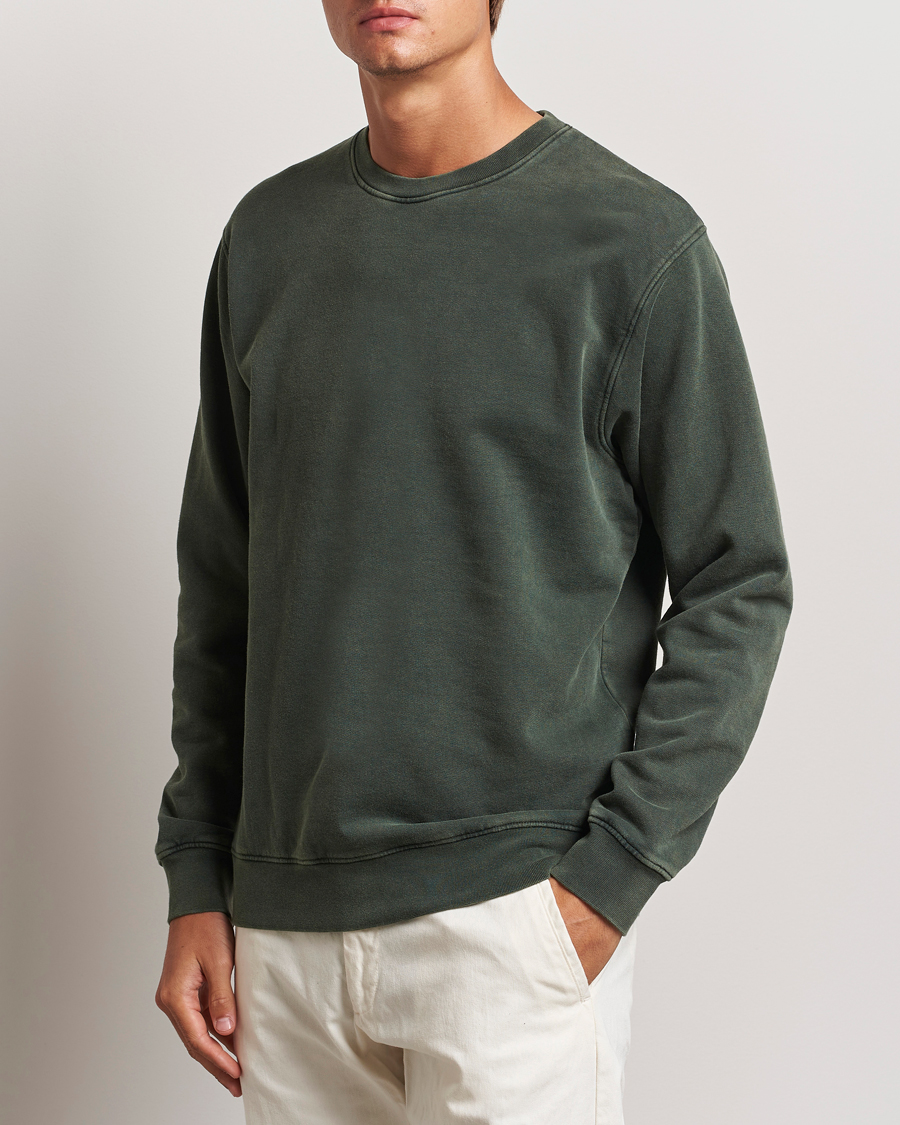 Herr | Tröjor | Colorful Standard | Classic Organic Crew Neck Sweat Midnight Forest