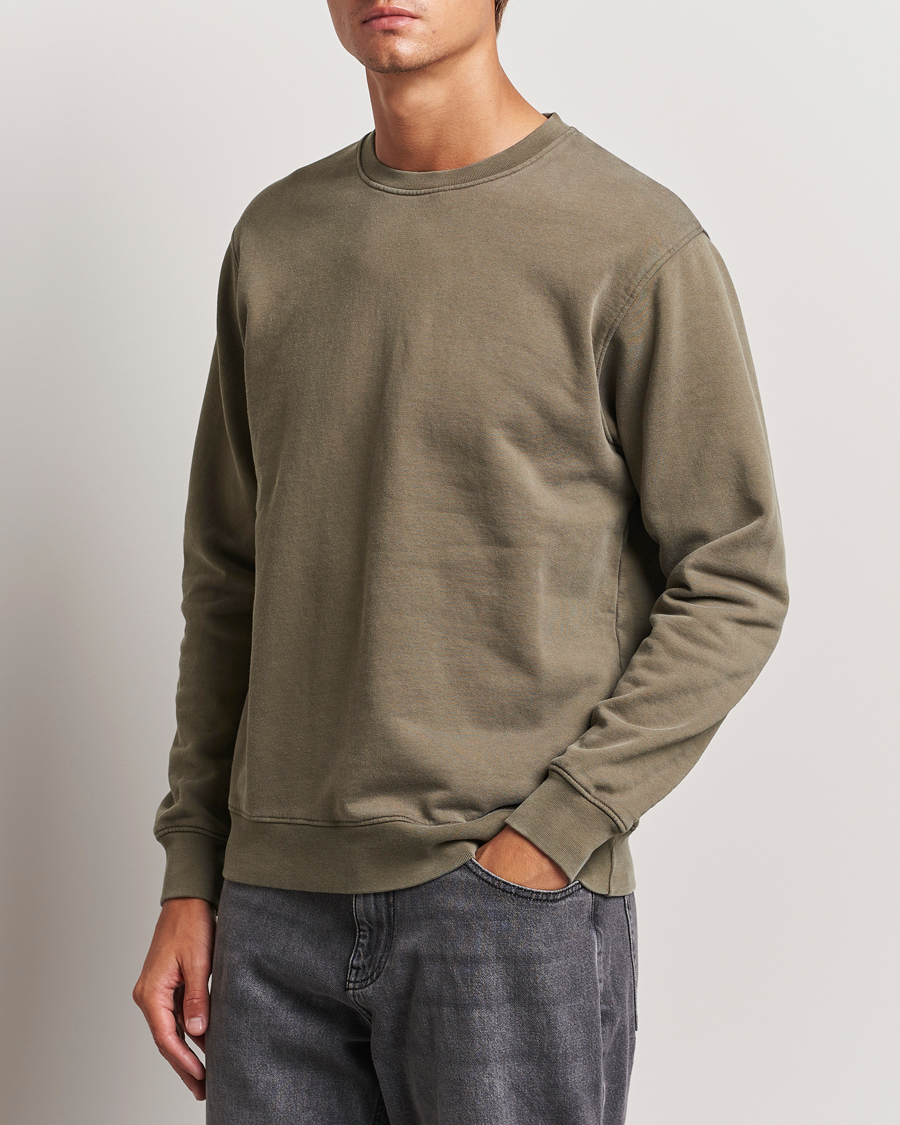 Herr | Tröjor | Colorful Standard | Classic Organic Crew Neck Sweat Misty Brown