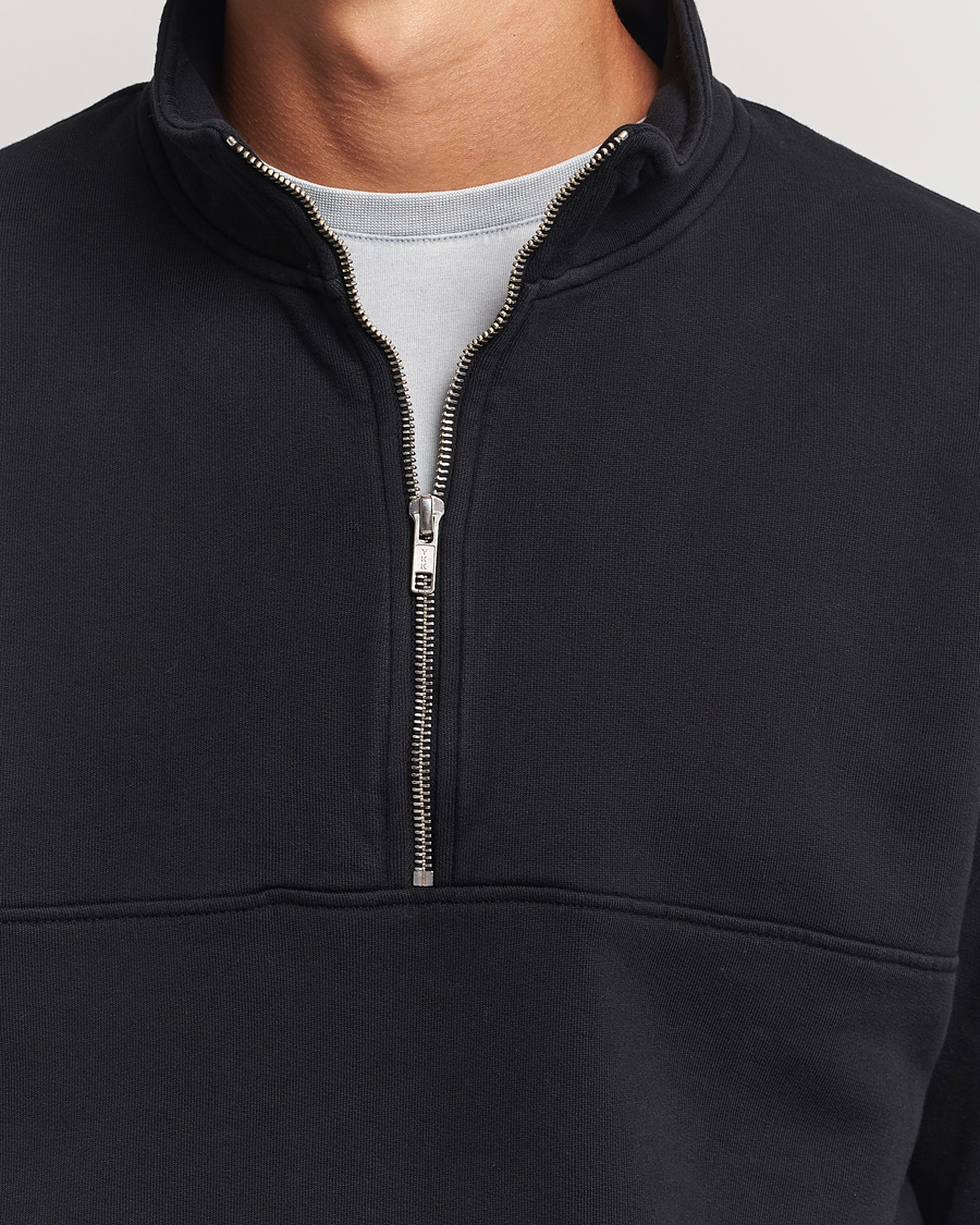 Herr | Tröjor | Colorful Standard | Classic Organic Half-Zip Deep Black