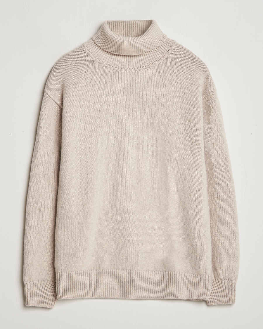 Herr | Tröjor | Colorful Standard | Merino Wool Turtleneck Ivory White