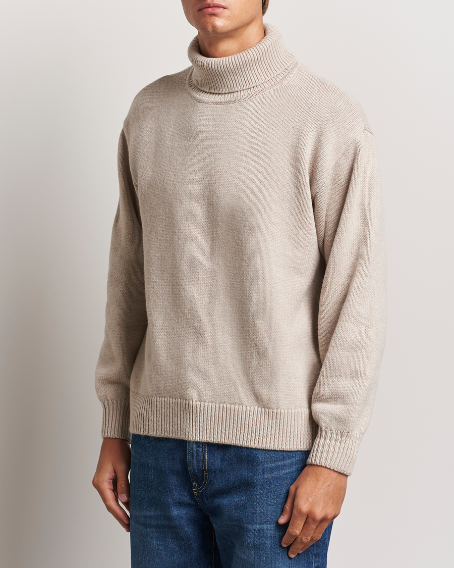 Herr | Tröjor | Colorful Standard | Merino Wool Turtleneck Ivory White