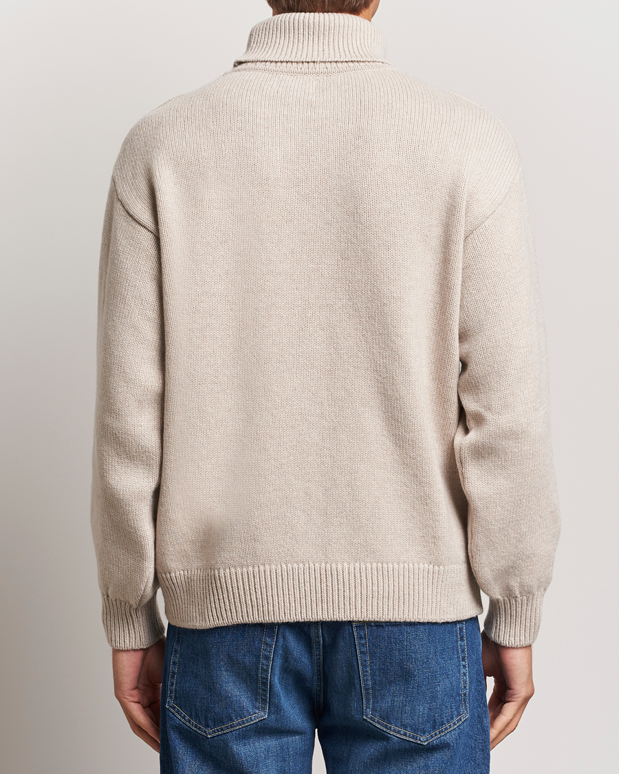 Herr | Tröjor | Colorful Standard | Merino Wool Turtleneck Ivory White