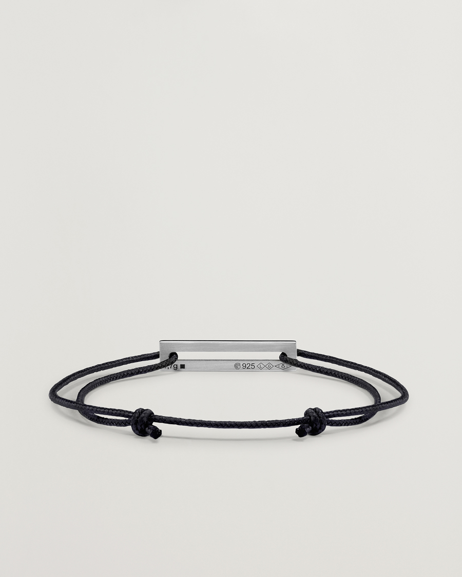 Herr | Smycken | LE GRAMME | Lacquered Cord Bracelet Black