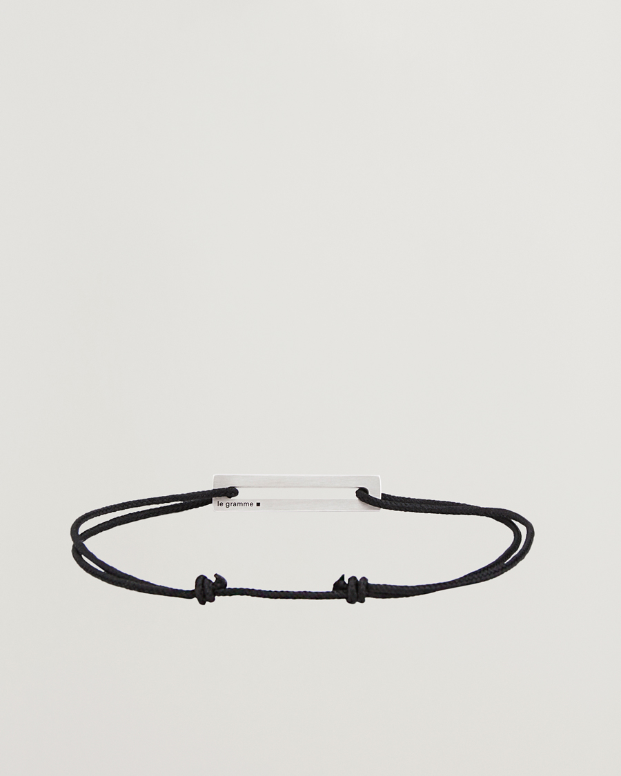 Herr | Smycken | LE GRAMME | Lacquered Cord Bracelet Red