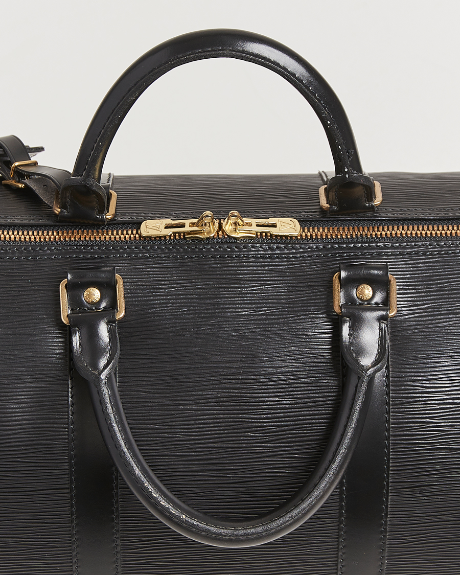Herr | Louis Vuitton Pre-Owned Keepall 50 Epi Leather Travel Bag Black | Louis Vuitton Pre-Owned | Keepall 50 Epi Leather Travel Bag Black