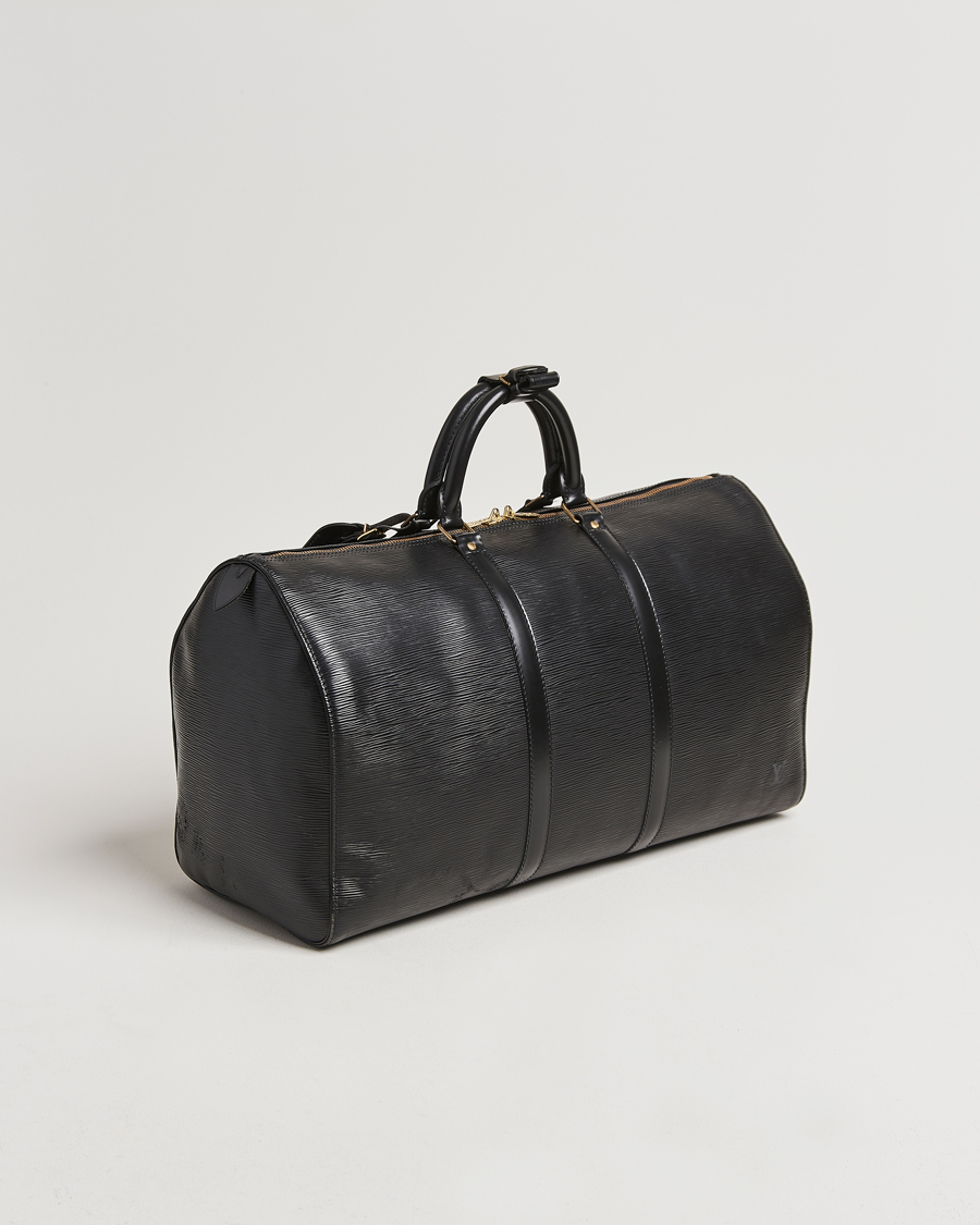 Herr | Louis Vuitton Pre-Owned Keepall 50 Epi Leather Travel Bag Black | Louis Vuitton Pre-Owned | Keepall 50 Epi Leather Travel Bag Black