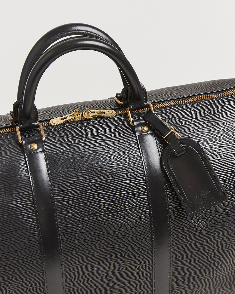 Herr | Louis Vuitton Pre-Owned Keepall 50 Epi Leather Travel Bag Black | Louis Vuitton Pre-Owned | Keepall 50 Epi Leather Travel Bag Black