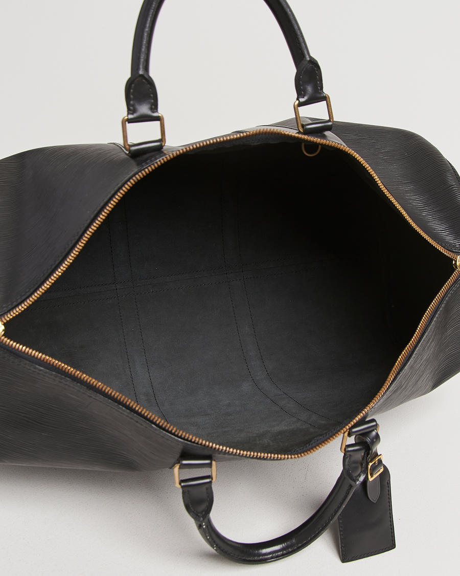 Herr | Louis Vuitton Pre-Owned Keepall 50 Epi Leather Travel Bag Black | Louis Vuitton Pre-Owned | Keepall 50 Epi Leather Travel Bag Black