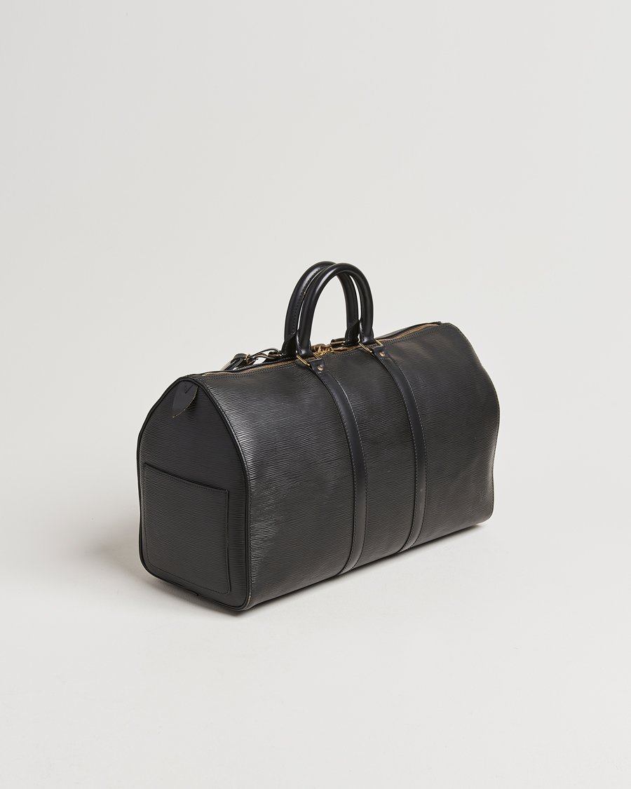 Herr | Louis Vuitton Pre-Owned Keepall 45 Epi Leather Travel Bag Black | Louis Vuitton Pre-Owned | Keepall 45 Epi Leather Travel Bag Black