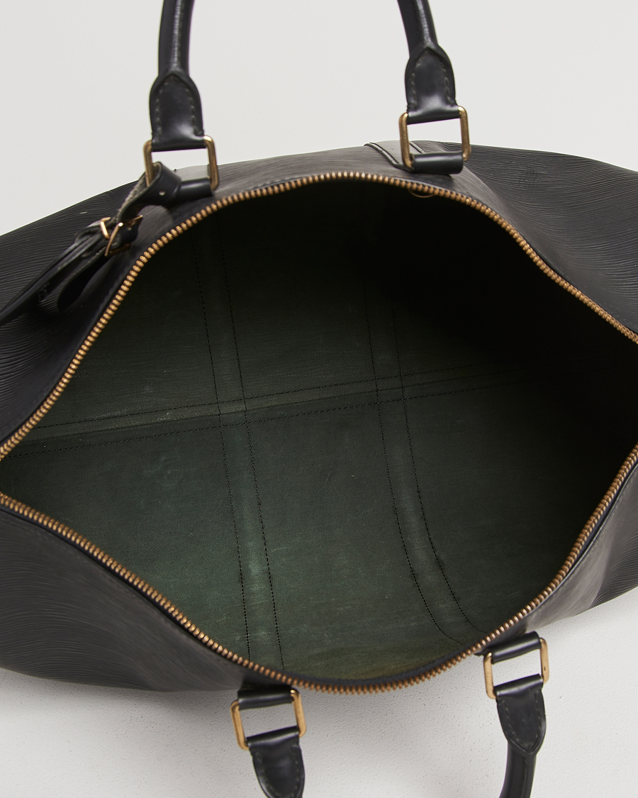 Herr | Louis Vuitton Pre-Owned Keepall 45 Epi Leather Travel Bag Black | Louis Vuitton Pre-Owned | Keepall 45 Epi Leather Travel Bag Black