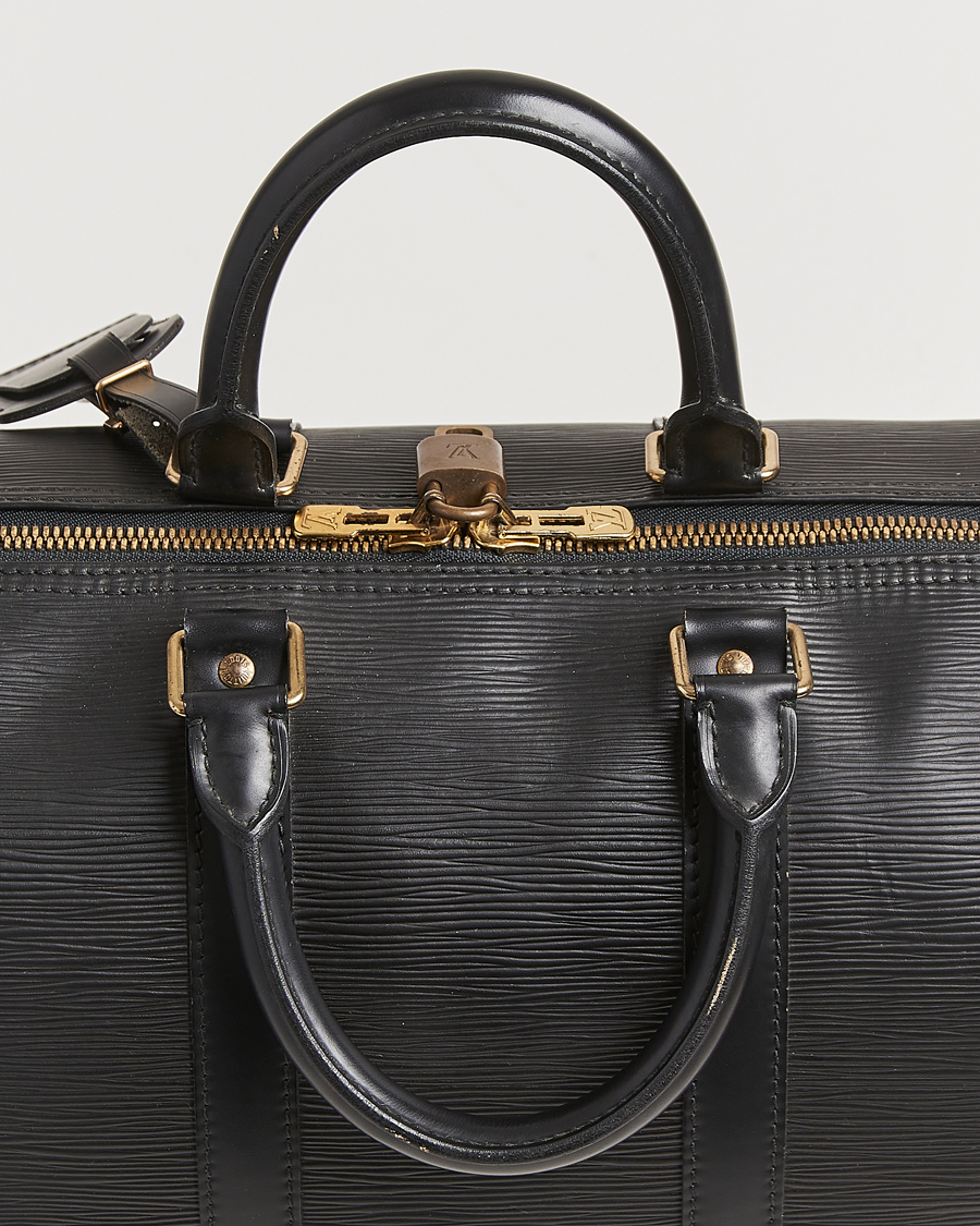Herr | Louis Vuitton Pre-Owned Keepall 45 Epi Leather Travel Bag Black | Louis Vuitton Pre-Owned | Keepall 45 Epi Leather Travel Bag Black