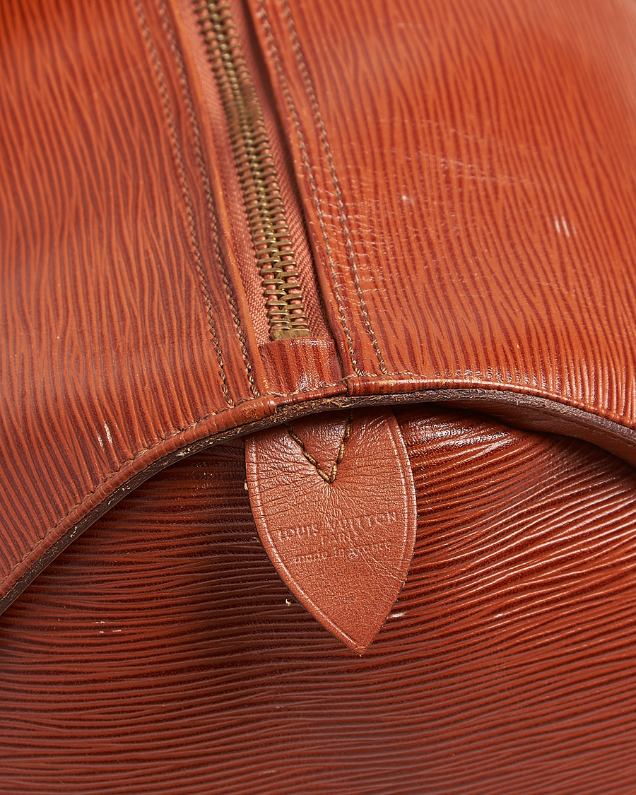 Herr | Louis Vuitton Pre-Owned Keepall 50 Epi Leather Travel Bag Brown | Louis Vuitton Pre-Owned | Keepall 50 Epi Leather Travel Bag Brown