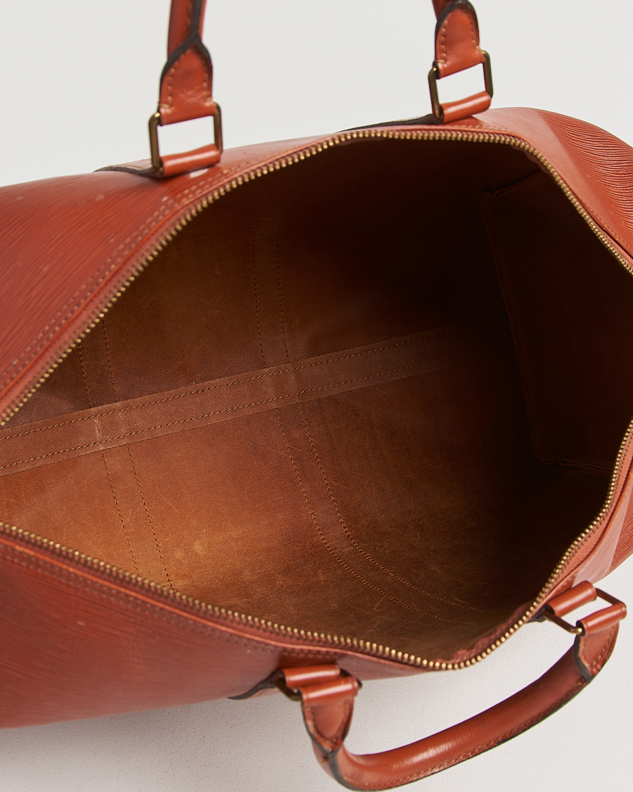 Herr | Louis Vuitton Pre-Owned Keepall 50 Epi Leather Travel Bag Brown | Louis Vuitton Pre-Owned | Keepall 50 Epi Leather Travel Bag Brown