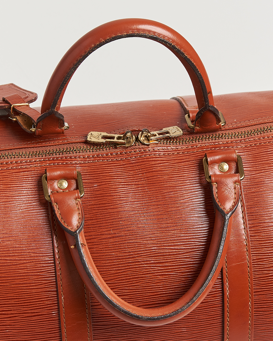 Herr | Louis Vuitton Pre-Owned Keepall 50 Epi Leather Travel Bag Brown | Louis Vuitton Pre-Owned | Keepall 50 Epi Leather Travel Bag Brown