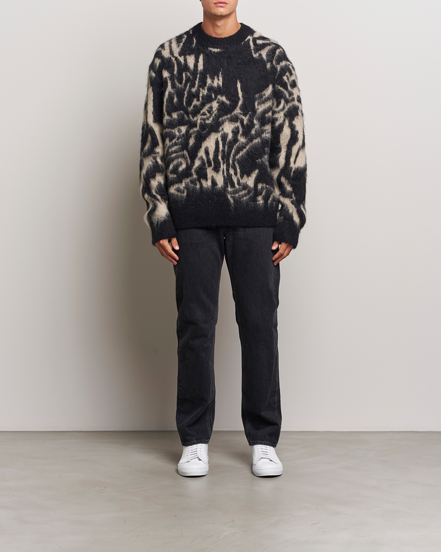 Herr | Tröjor | J.Lindeberg | Falkor Jacquard Knit Sweater Black