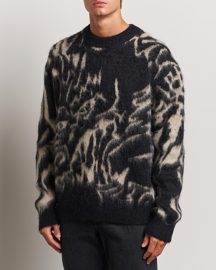 Herr | Tröjor | J.Lindeberg | Falkor Jacquard Knit Sweater Black