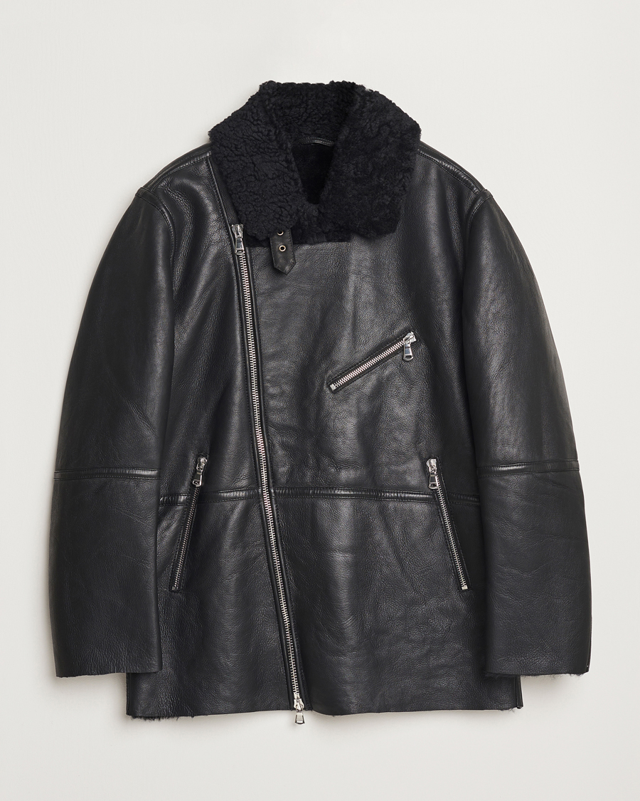 Herr | Jackor | J.Lindeberg | Sutton Shearling Jacket Black