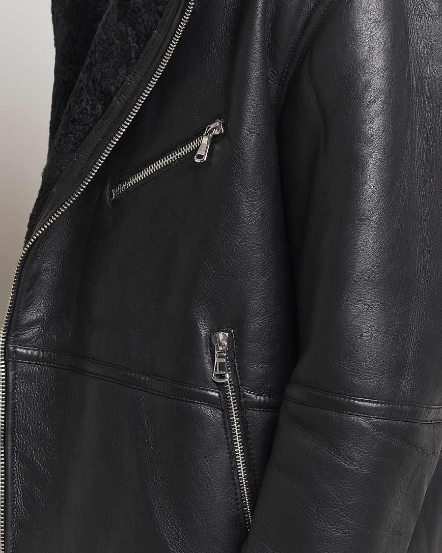 Herr | Jackor | J.Lindeberg | Sutton Shearling Jacket Black