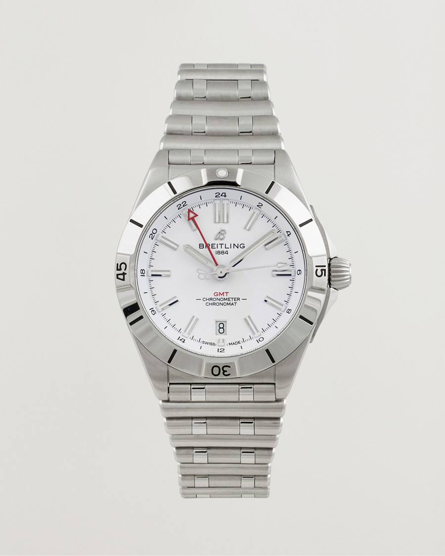 Herr | Breitling Pre-Owned Chronomat GMT A32398 Silver | Breitling Pre-Owned | Chronomat GMT A32398 Silver