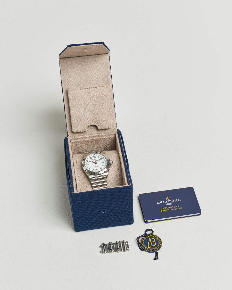 Herr | Breitling Pre-Owned Chronomat GMT A32398 Silver | Breitling Pre-Owned | Chronomat GMT A32398 Silver