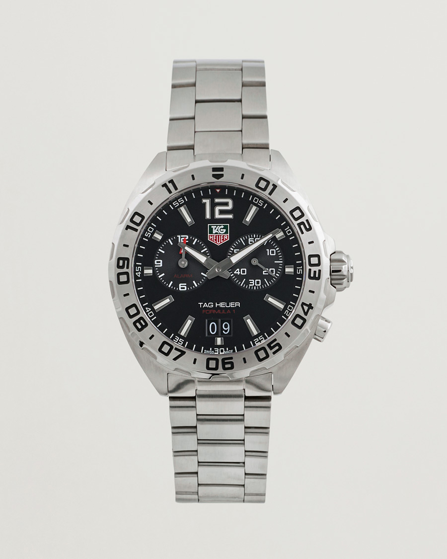 Herr | Tag Heuer Pre-Owned Formula 1 Alarm WAZ111A Silver | Tag Heuer Pre-Owned | Formula 1 Alarm WAZ111A Silver