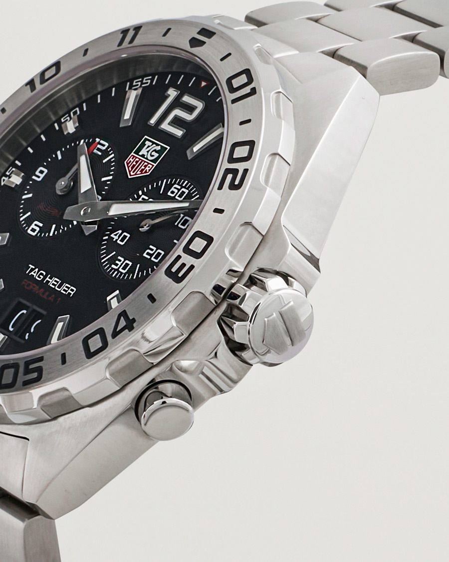 Herr | Tag Heuer Pre-Owned Formula 1 Alarm WAZ111A Silver | Tag Heuer Pre-Owned | Formula 1 Alarm WAZ111A Silver