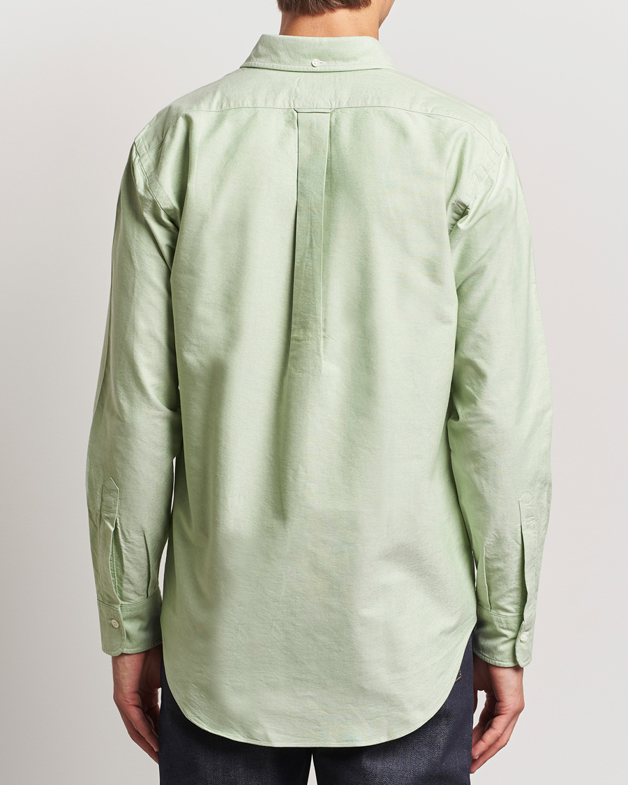 Herr | Skjortor | Kamakura Shirts | Vintage Ivy Oxford Button Down Shirt Green