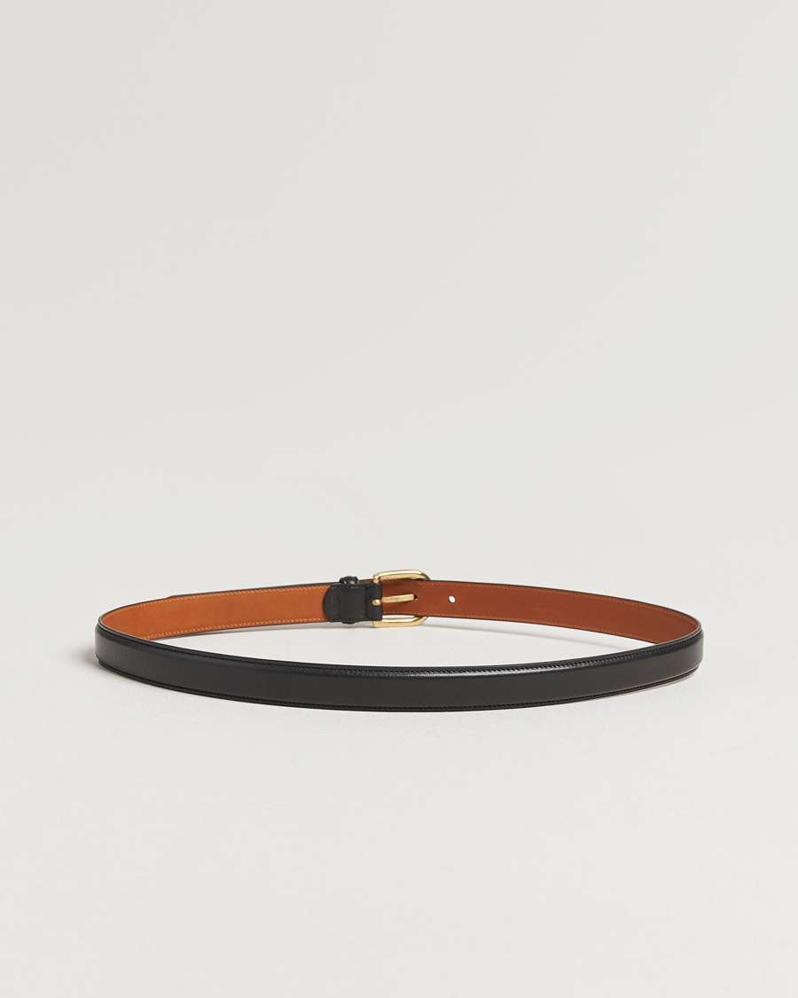 Herr | Bälten | Kamakura Shirts | Vintage Ivy Horseshoe Buckle Belt Black